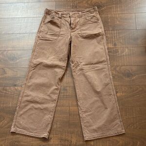 American Eagle Women Brown Stovepipe Pants, 12 Long